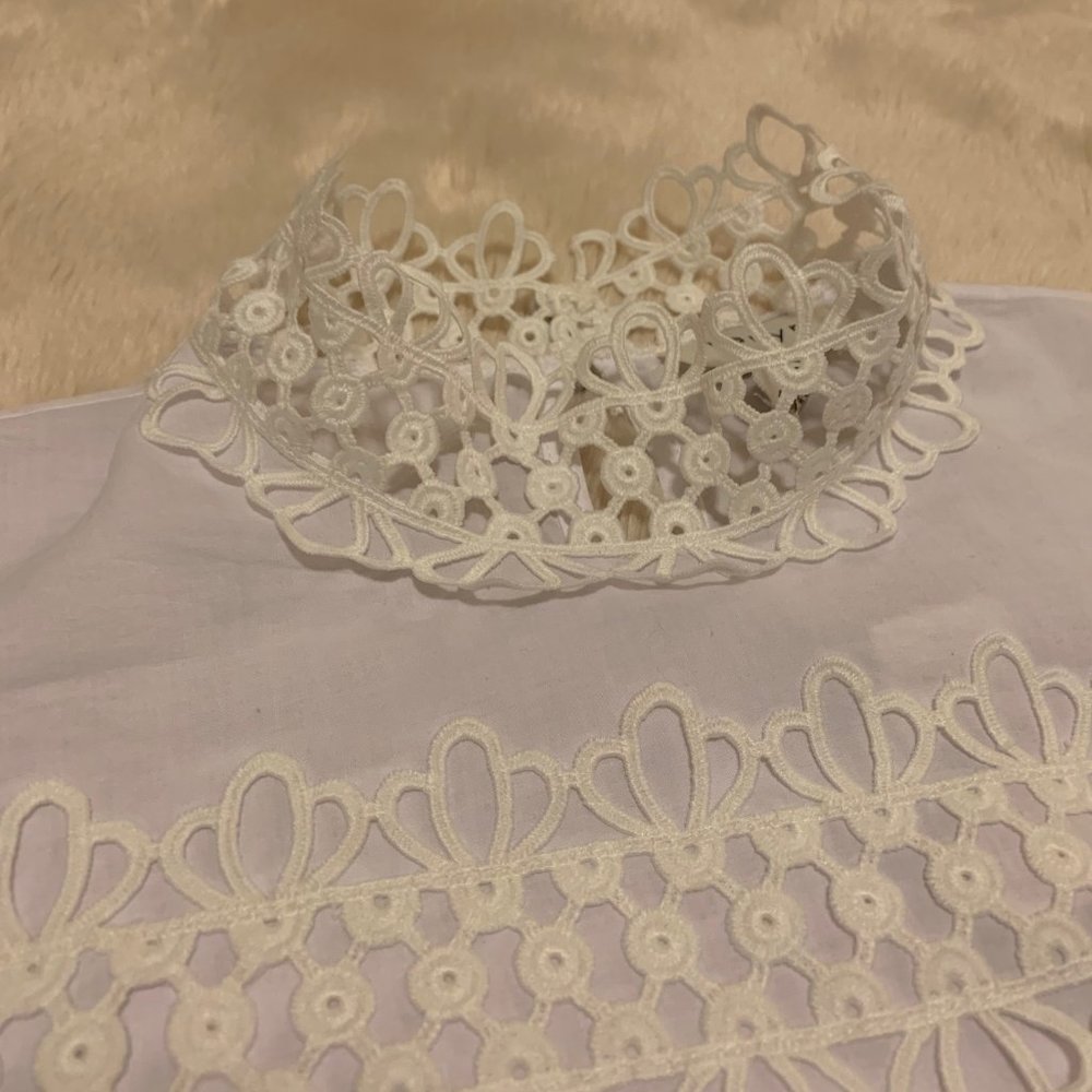 Anthropologie Haryln Lita Lace Blouse White Small - Picture 6 of 8